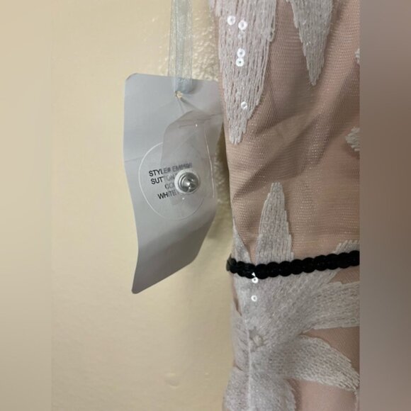 Anthropologie Eva Franco White Haven Sutton Embroidered Floral Dress NWT - Picture 9 of 13